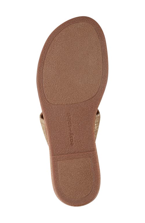 Easy Spirit Loyal Slide Sandal In Metallic Gold