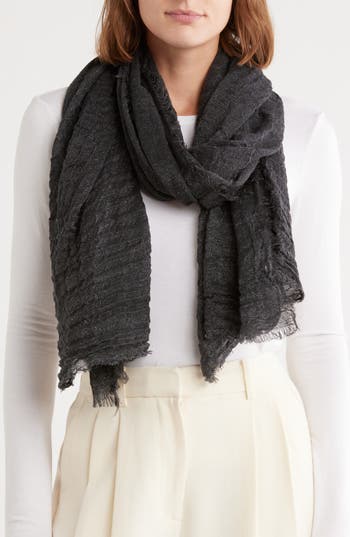 Bcbg Shine Evening Wrap Scarf In Brown