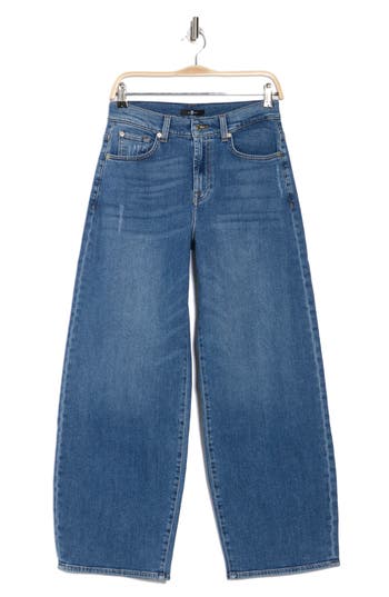 7 For All Mankind Bonnie Curvilinear Barrel Leg Jeans In Agadir