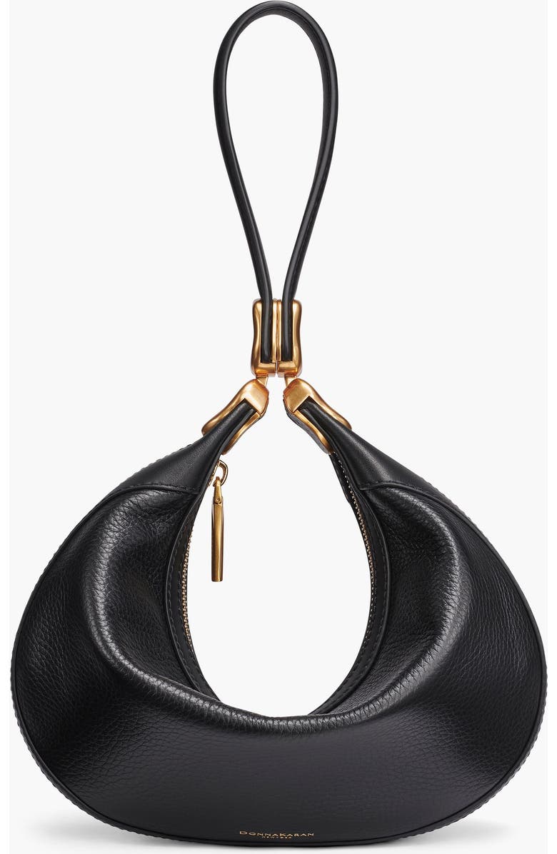 Donna Karan New York Serge Convertible Shoulder, Alternate, color, Black/Gold
