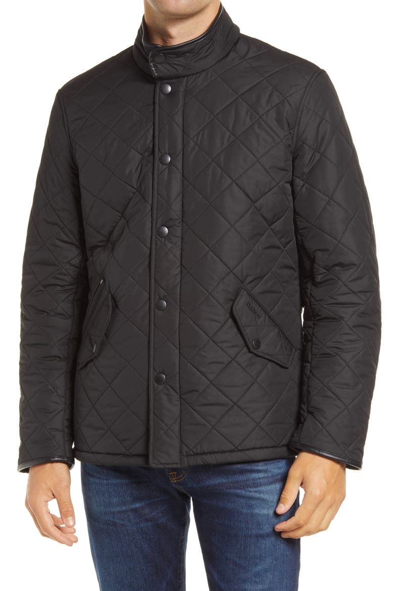 Powell Diamond Quilted Jacket, Alternate, color, BLACK