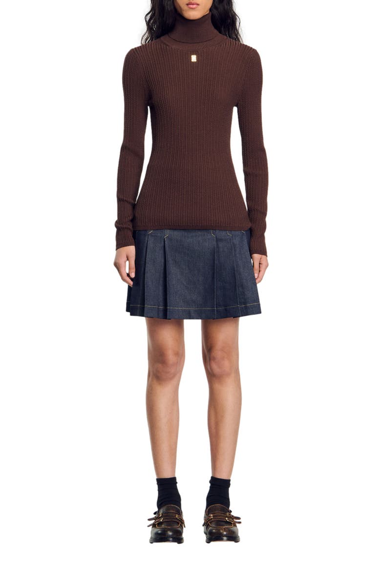 SANDRO Turtleneck sweater, Main, color, 