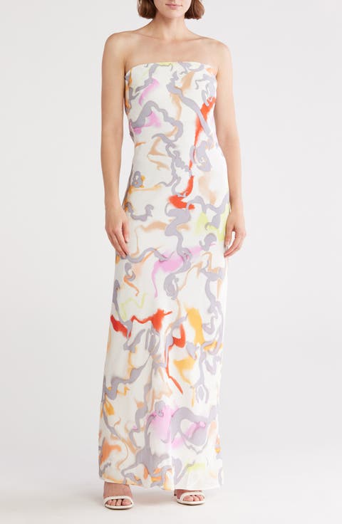 Brynne Strapless Silk Dress