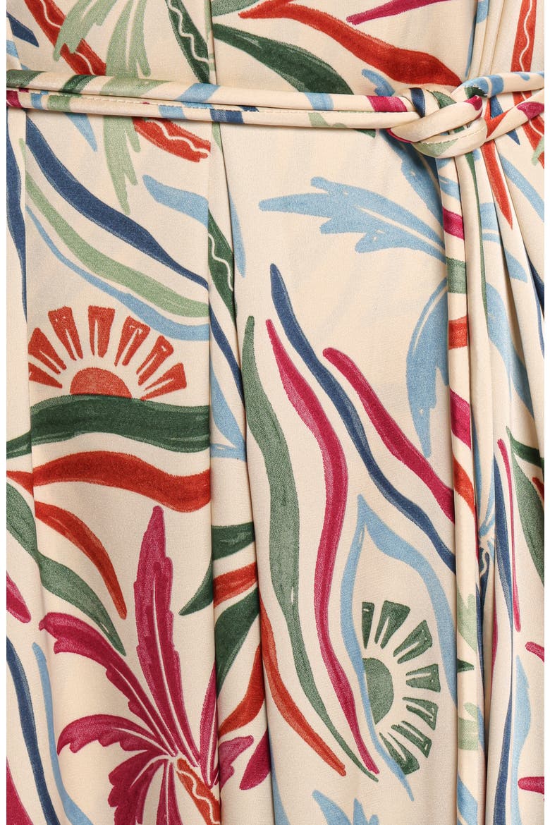 Riva Mixed Print Maxi Dress, Alternate, color, TAHITIAN TIDE