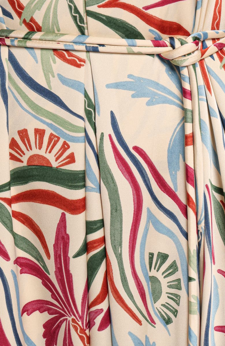 Petal & Pup Riva Mixed Print Maxi Dress, Alternate, color, Tahitian Tide