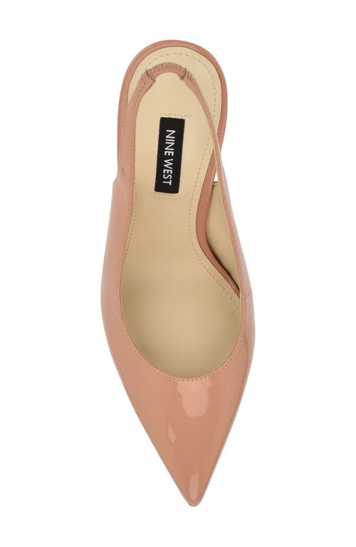 Nine West Feather Slingback Pump In Light Natural