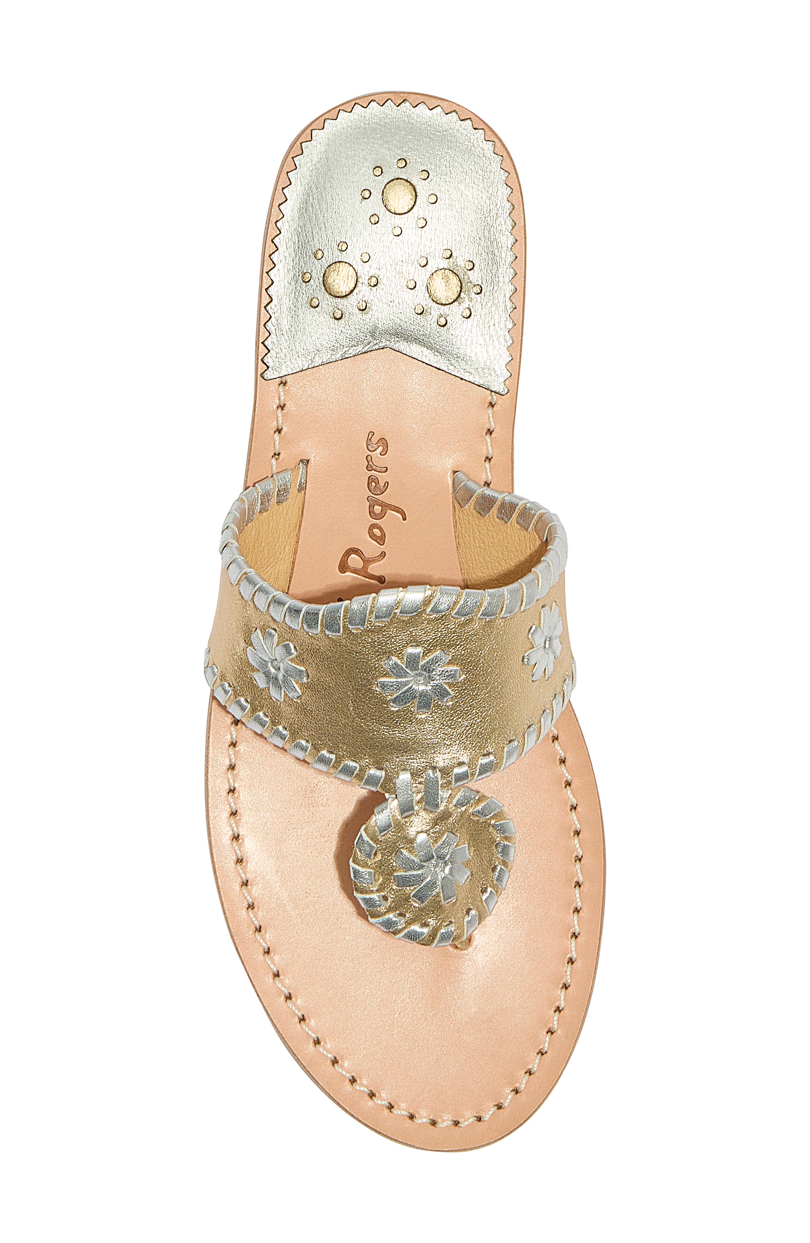 Jack Rogers Jacks Flip Flop, Alternate, color, Platinum/Silver