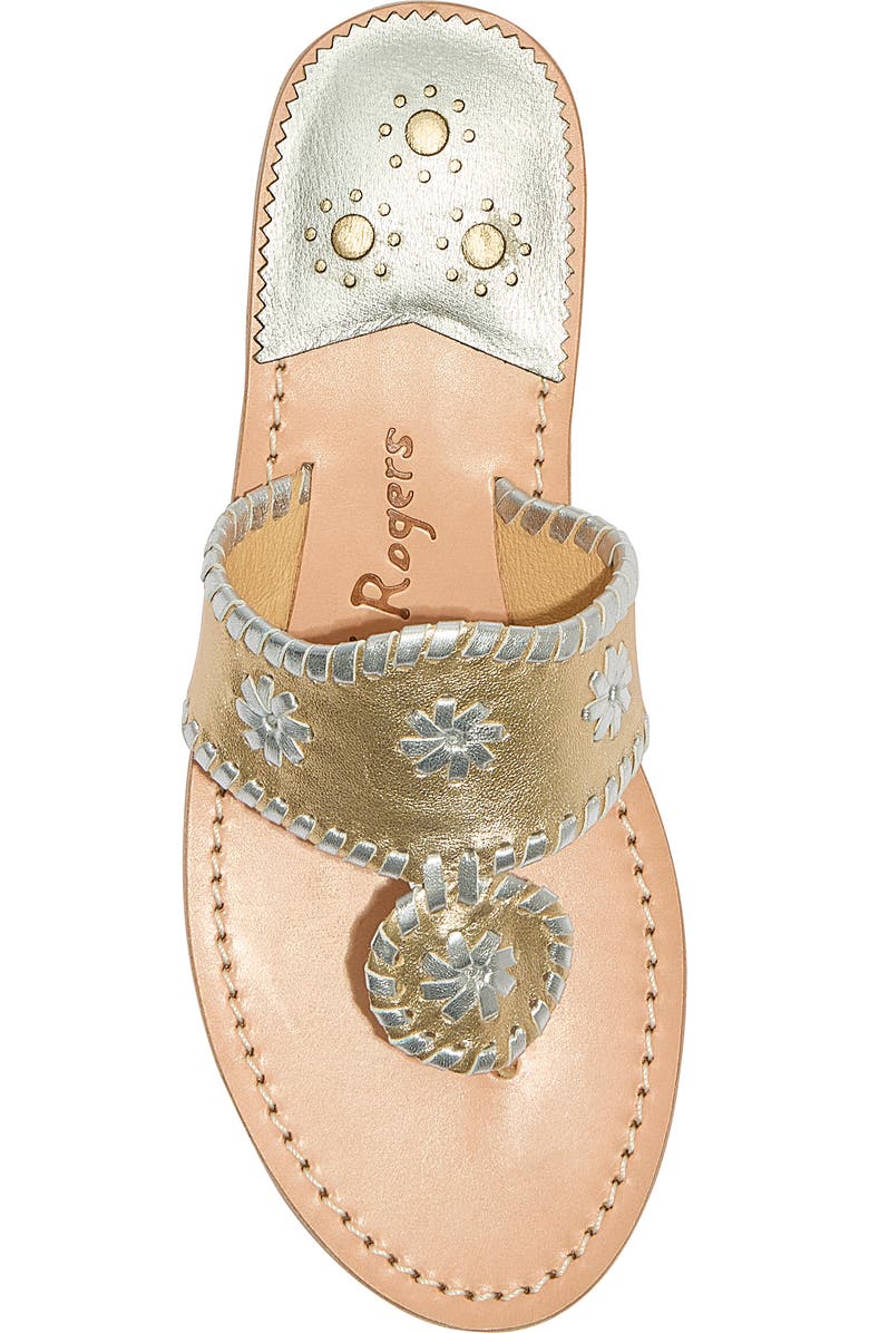 Jack Rogers Jacks Flip Flop, Alternate, color, Platinum/Silver