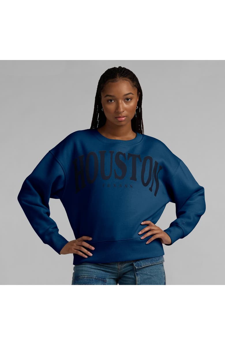 FANATICS Women's Fanatics  Navy Houston Texans Elements Pullover Sweatshirt, Alternate, color, Navy