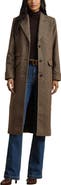 Lauren Ralph Lauren Longline Herringbone Wool Blend Reefer Coat
