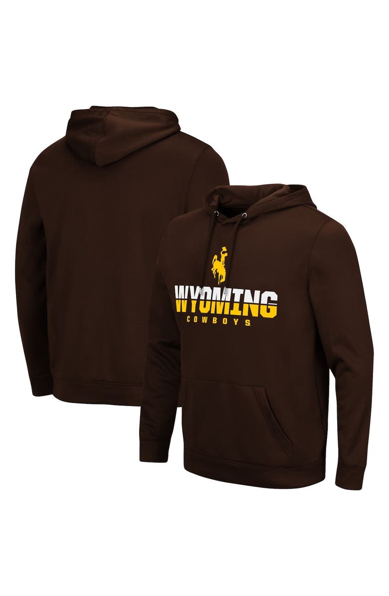 COLOSSEUM Men's Colosseum Brown Wyoming Cowboys Lantern Pullover Hoodie, Main, color, Brown