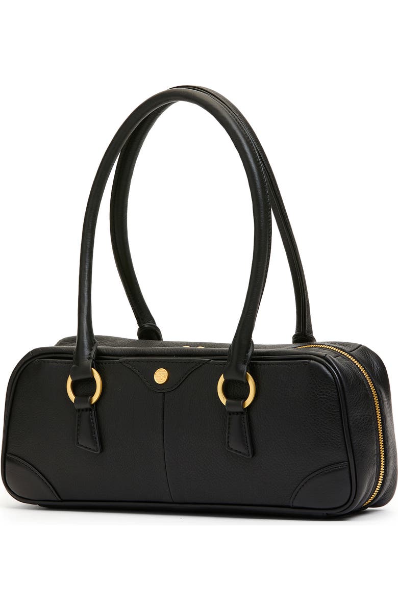 HAMMITT Small Meredith Leather Shoulder Bag, Alternate, color, Black/ Brushed Gold