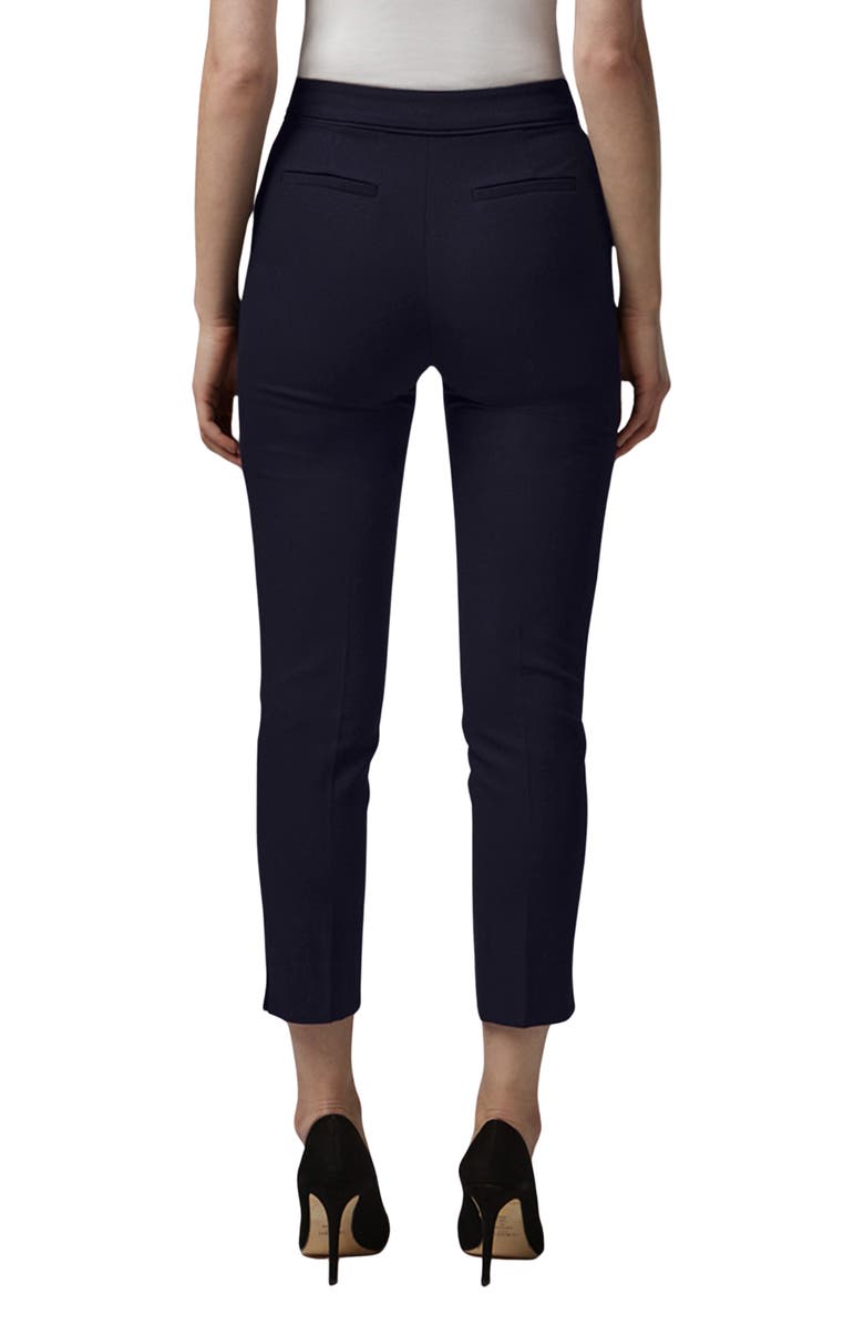 LK Bennett Wiley Crepe Slim Fit Pants, Alternate, color, Blue Navy