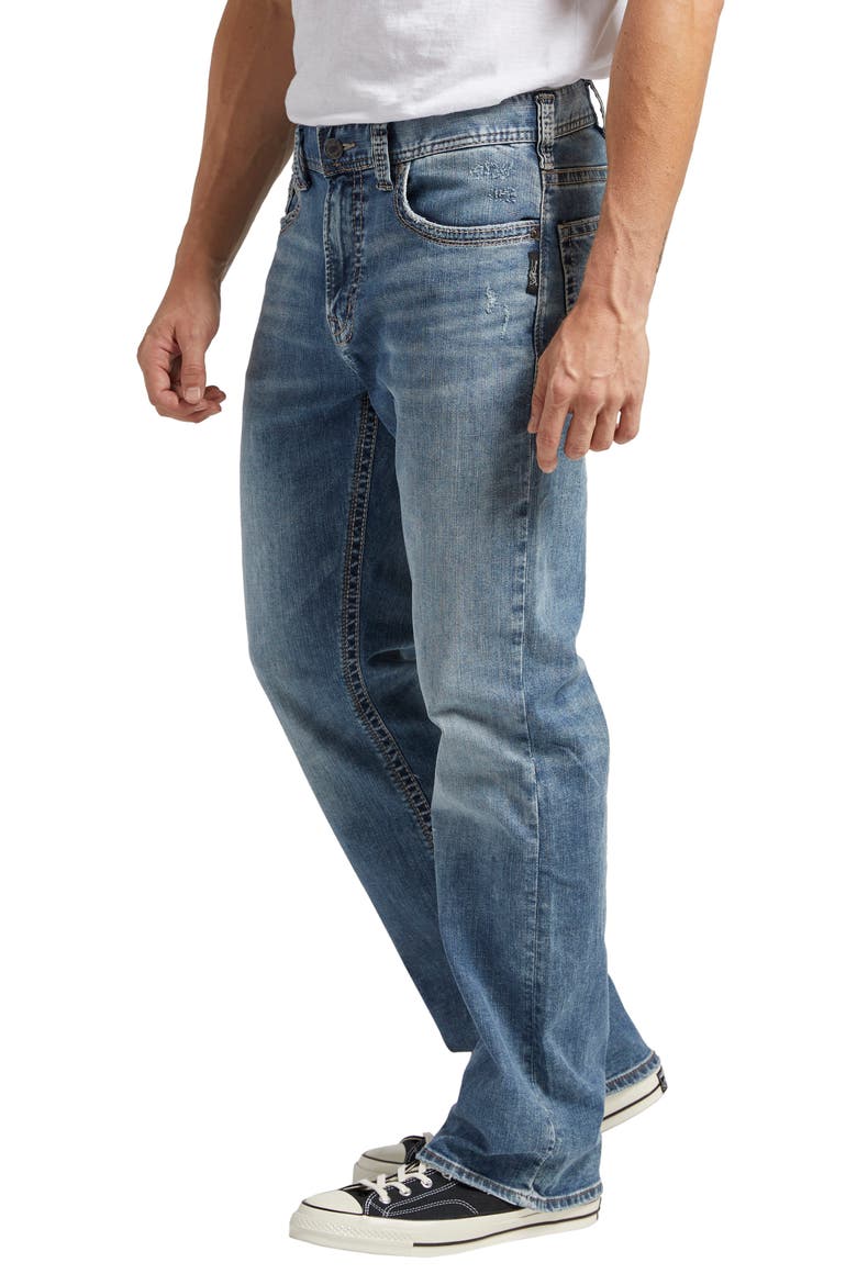 Craig Relaxed Fit Bootcut Jeans, Alternate, color, INDIGO