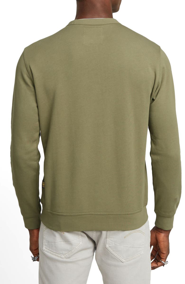 G-STAR G-Script Logo Graphic Sweatshirt, Alternate, color, Ensis Green