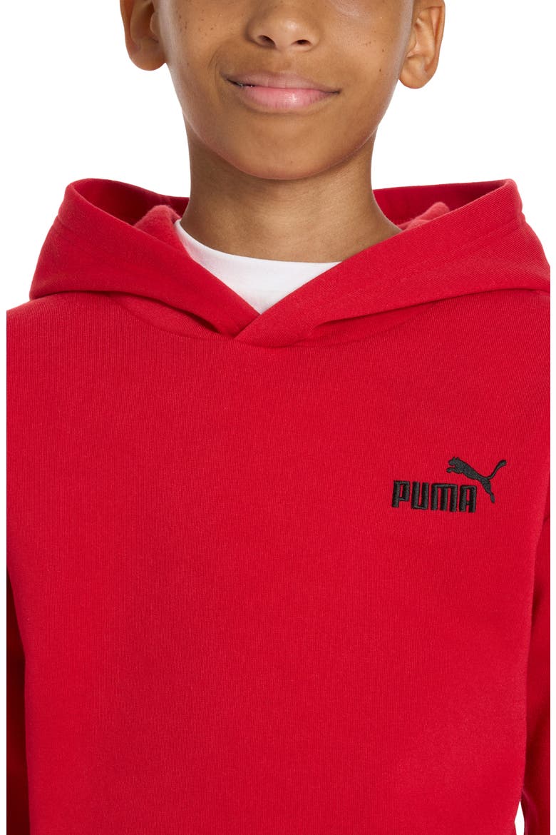 Kids' Essential Basics Fleece Pullover Hoodie, Alternate, color, MEDIUM RED