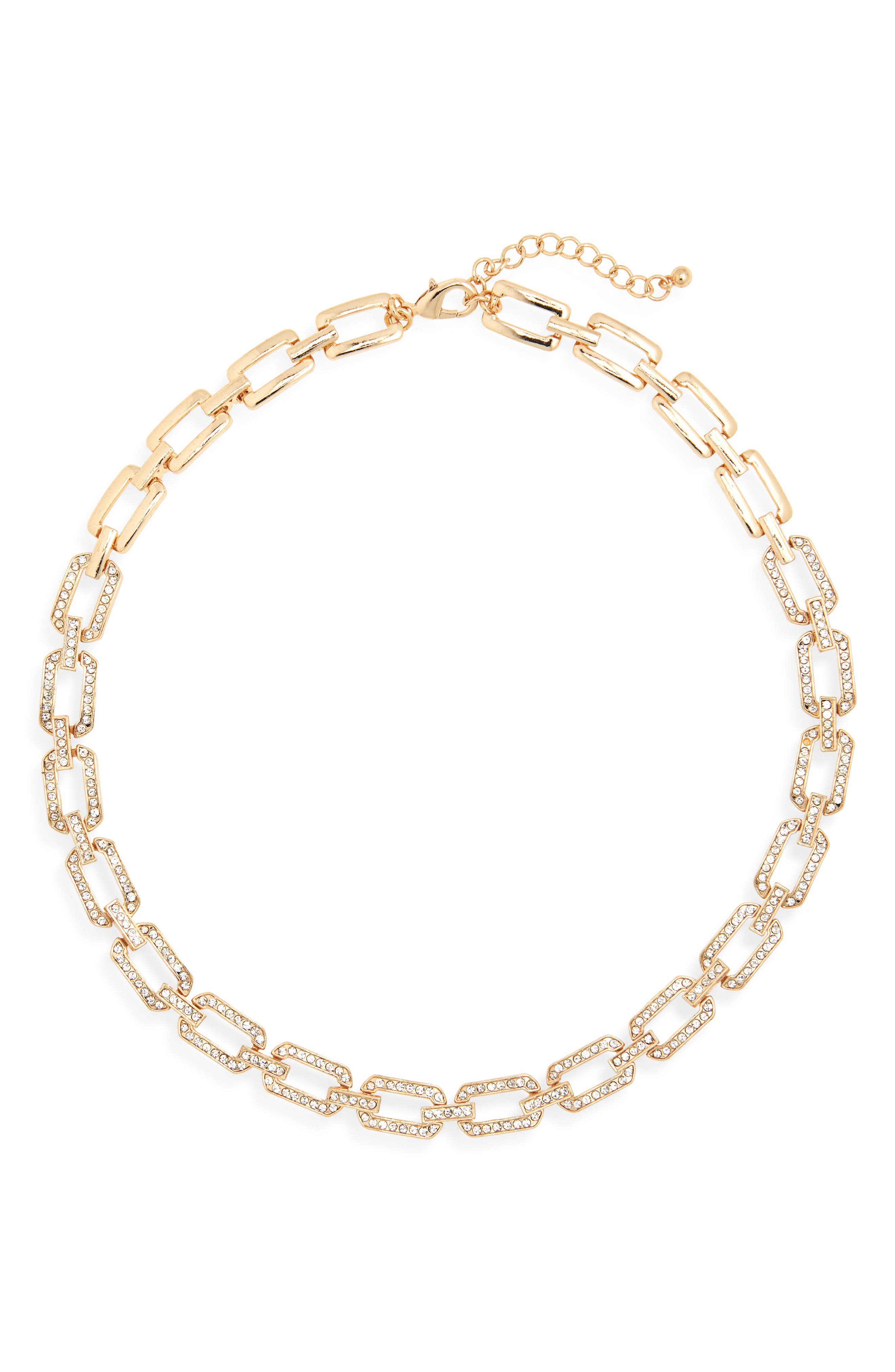Tasha Crystal Link Collar Necklace