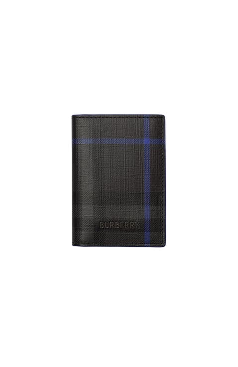 City Check Folding Card Case