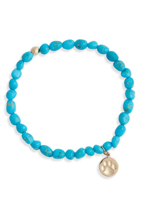 Boheme Turquoise Beaded Stretch Bracelet