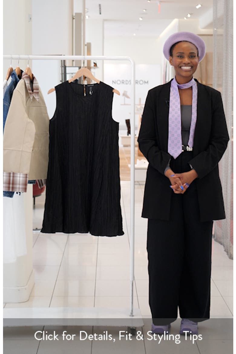 Sleeveless Silk A-Line Dress video
