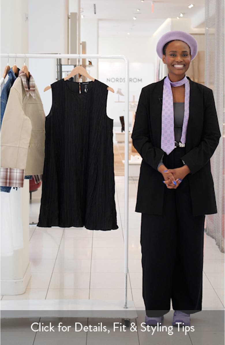 Sleeveless Silk A-Line Dress, sales video thumbnail