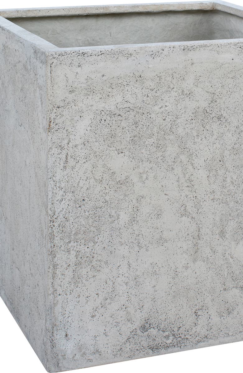 Renwil Alona Stoneware Cube Planter, Alternate, color, Beige Taupe