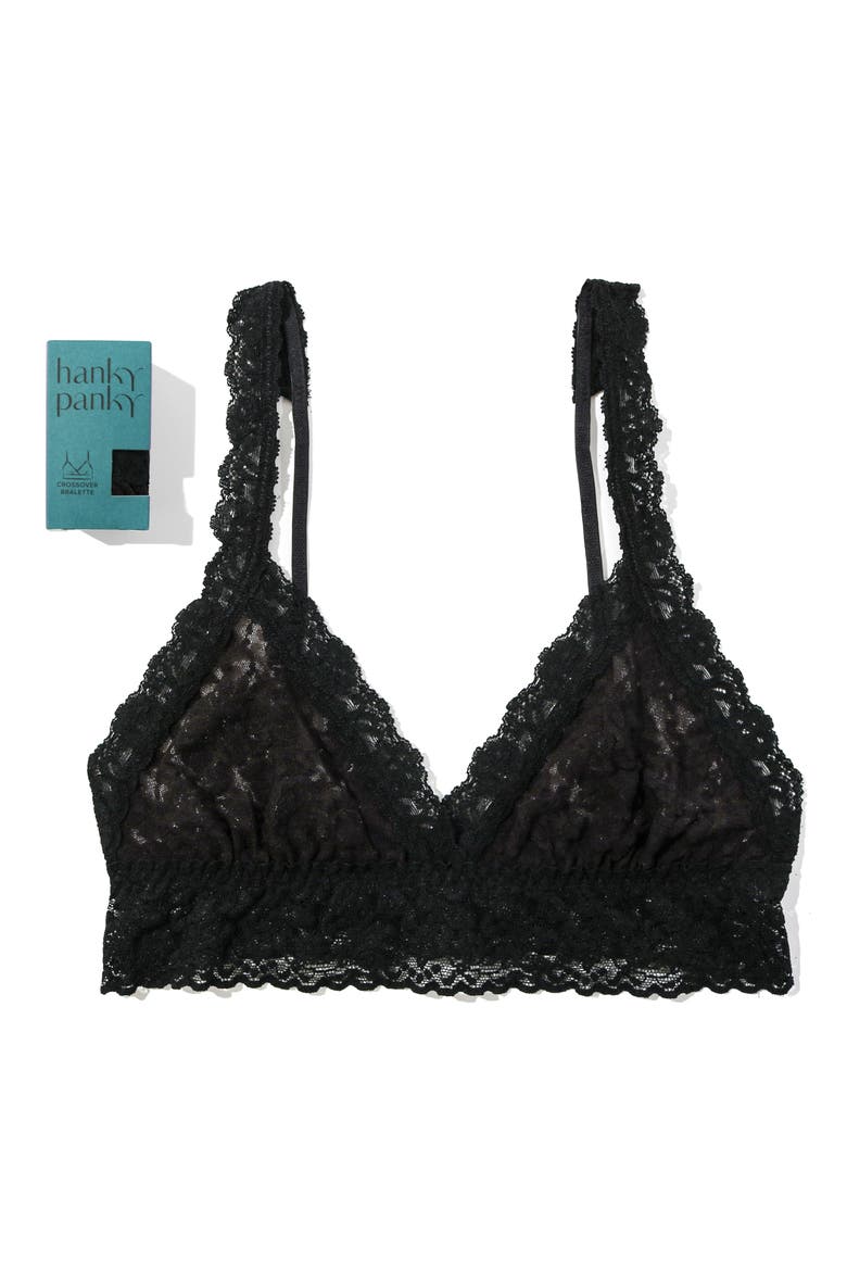 Signature Lace Bralette, Alternate, color, BLACK