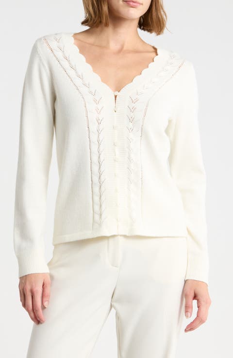 Drop V-Neck Cardigan