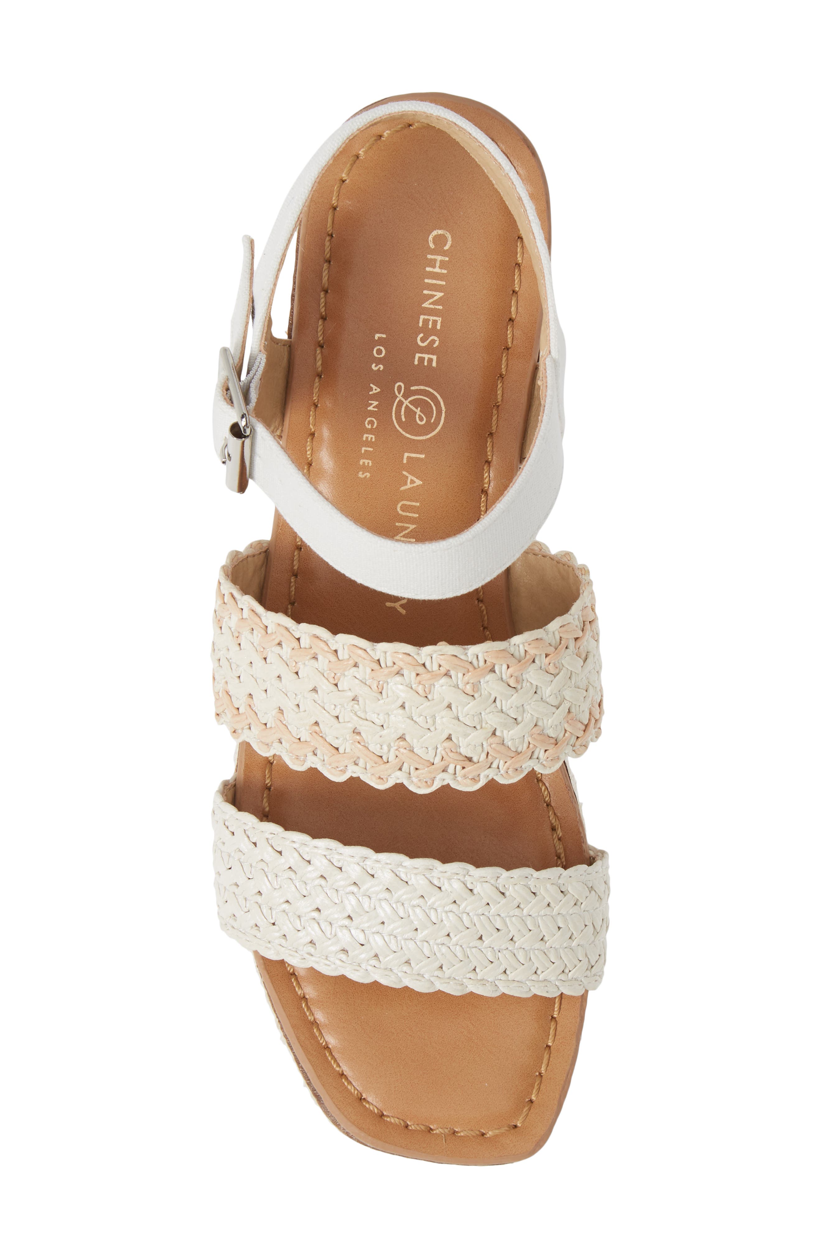 Zinger Platform Sandal, Alternate, color, CREAM CANVAS