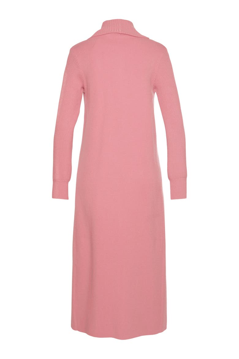 Long Knit Cardigan, Alternate, color, Rose