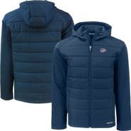 Cutter & Buck Men's Cutter & Buck Navy Kansas City Chiefs Americana Evoke Hybrid Eco Softshell Recycled Full-Zip Hooded Jacket