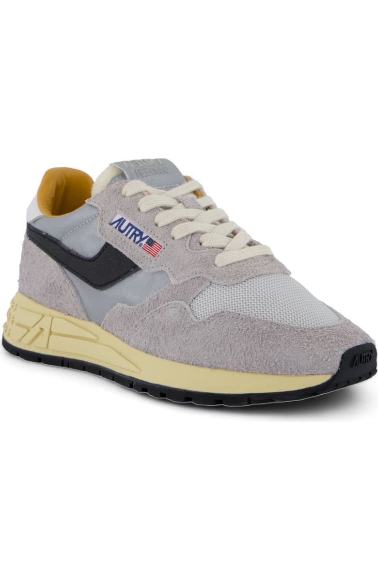 AUTRY Reelwind Low Sneaker, Main, color, Reflect Leather Sand/ Silver