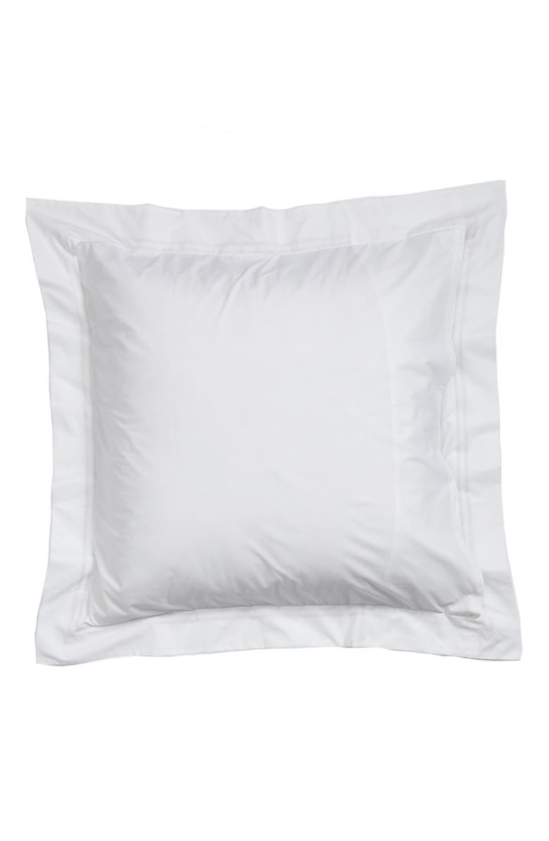 SFERRA Grande Hotel Euro Sham, Alternate, color, White/ Grey