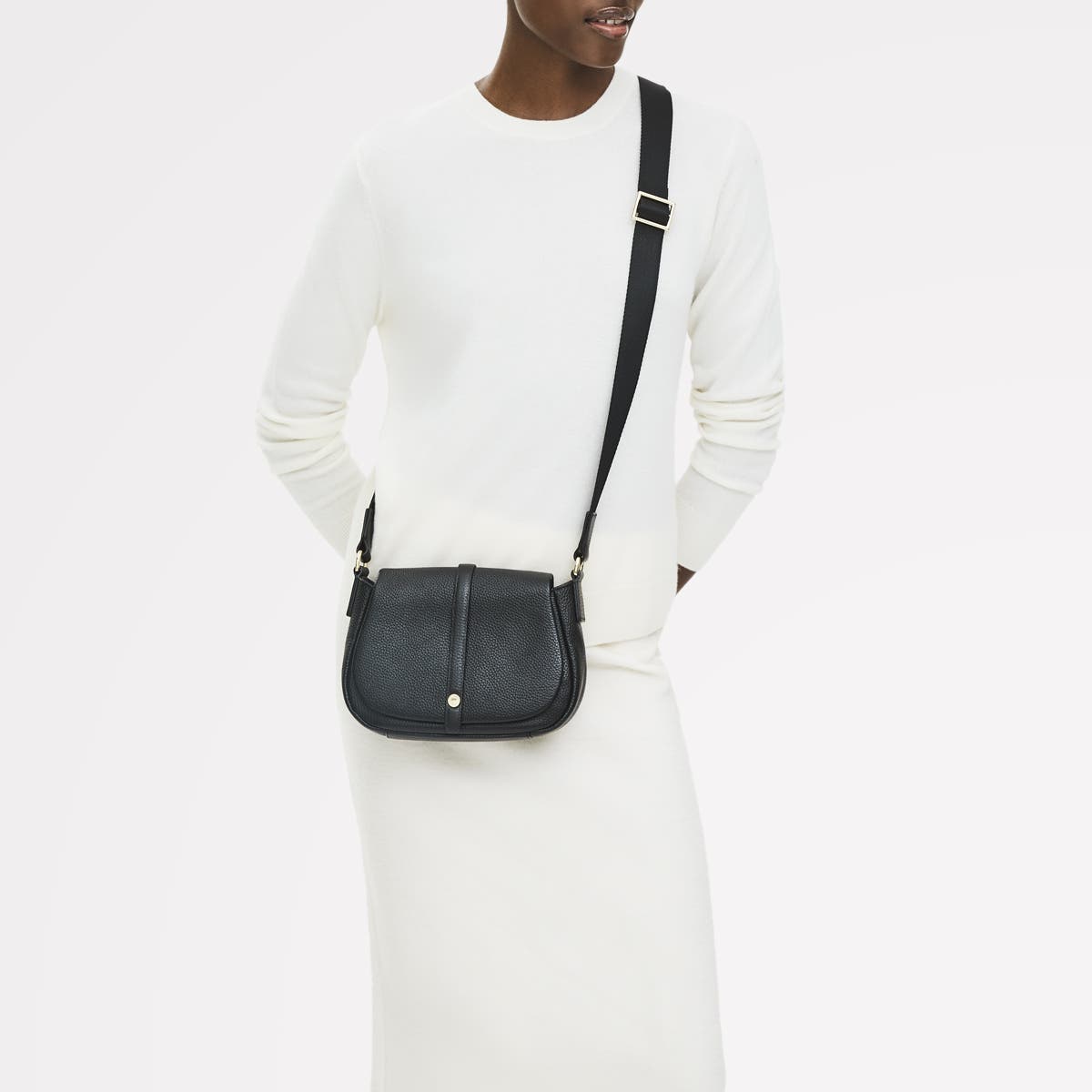 Radley Lulworth Road Mini Flapover Crossbody Bag, Alternate, color, Black