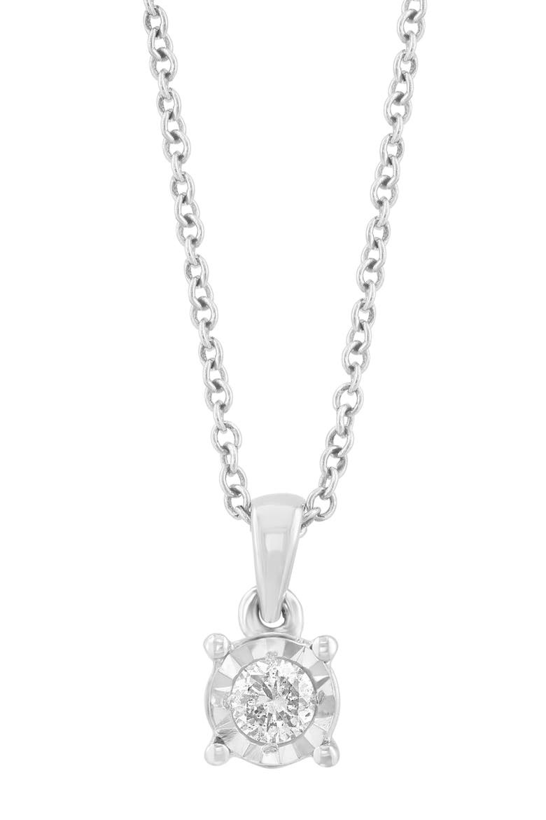 Diamond Pendant Necklace, Alternate, color, SILVER/ DIAMOND