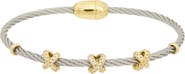 Juvell Pavé CZ 'X' Station Bangle