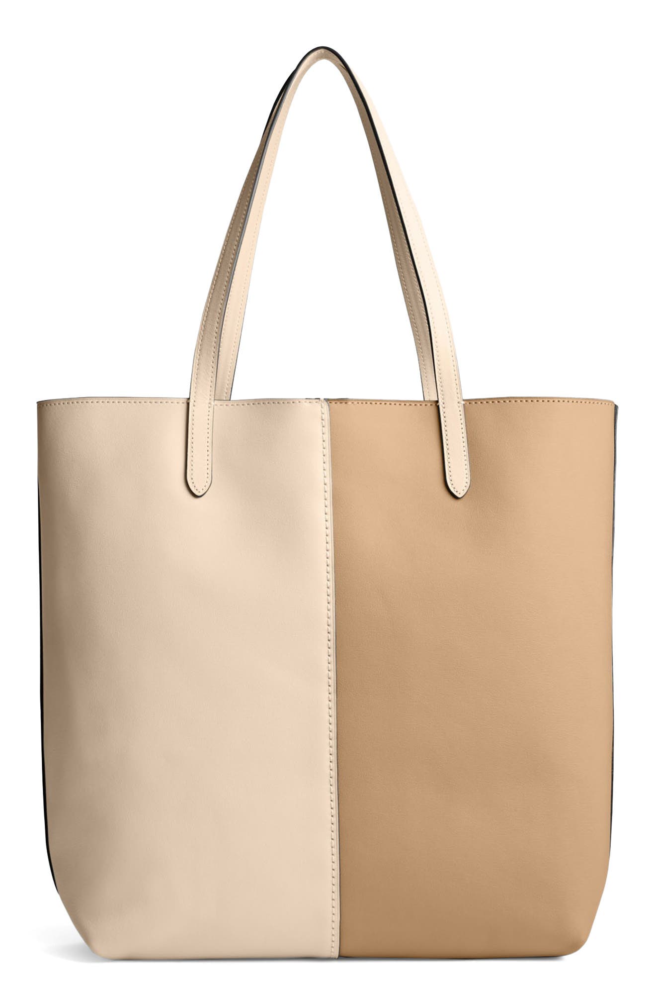 COACH North Colorblock Leather Tote, Alternate, color, 