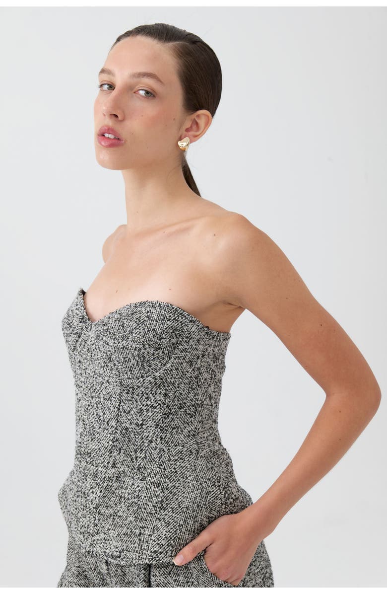 Nocturne Strapless Sweetheart Neck Top, Alternate, color,