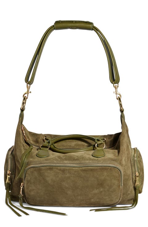Away We Go Leather Duffle Bag