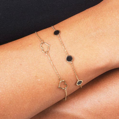 The Lovery Fine Jewelry Onyx Bubble Chain Bracelet In Black