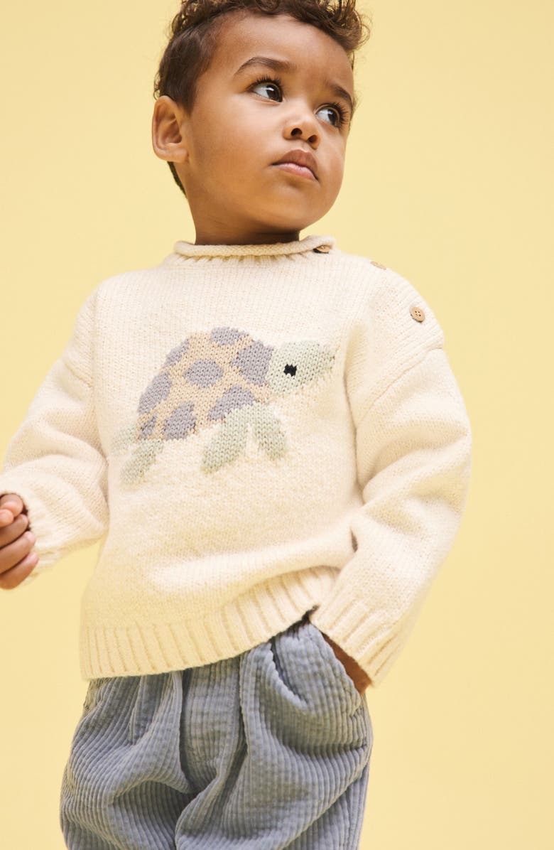 NEXT Kids' Turtle Sweater, Alternate, color, Cream