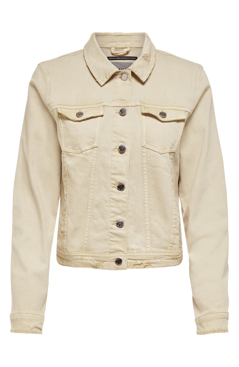 Only Tia Crop Denim Jacket, Alternate, color, 