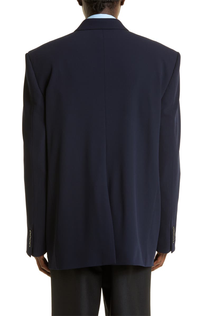 Balenciaga Gender Inclusive Stretch Wool Twill Jacket, Alternate, color, 