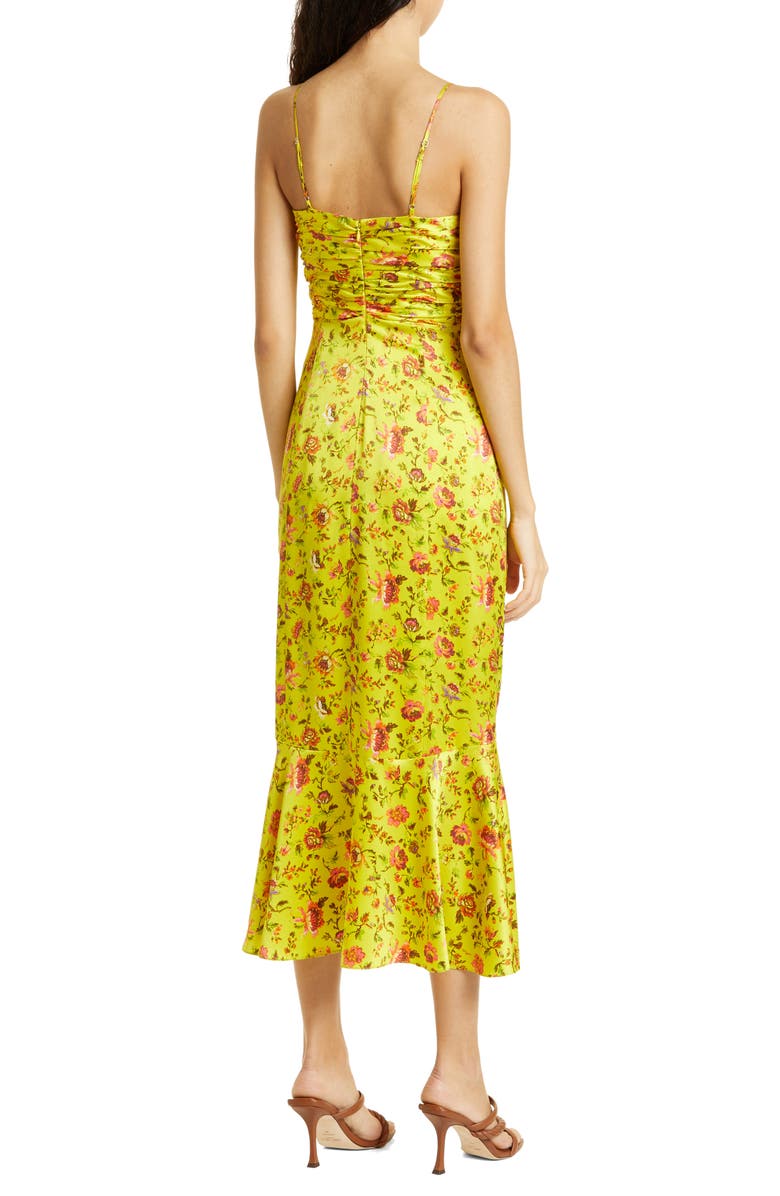 Cinq à Sept Provence Katz Ruched Midi Dress, Alternate, color, 