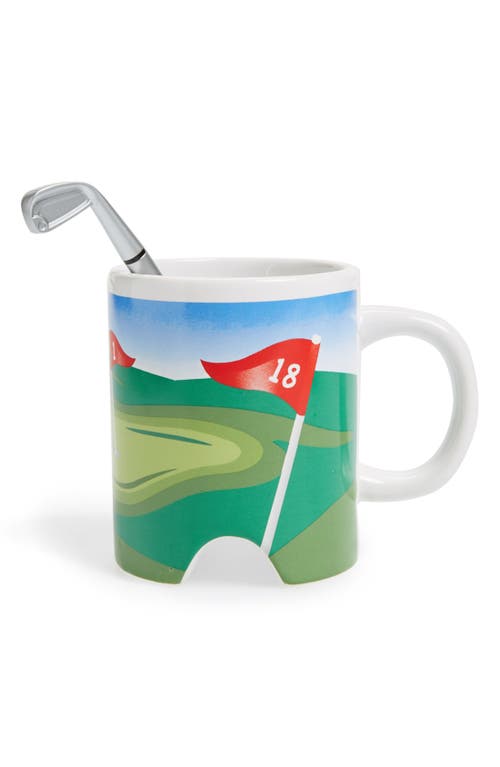 Kikkerland Design Golf Mug, Ball & Putter Pen in Green Multi 