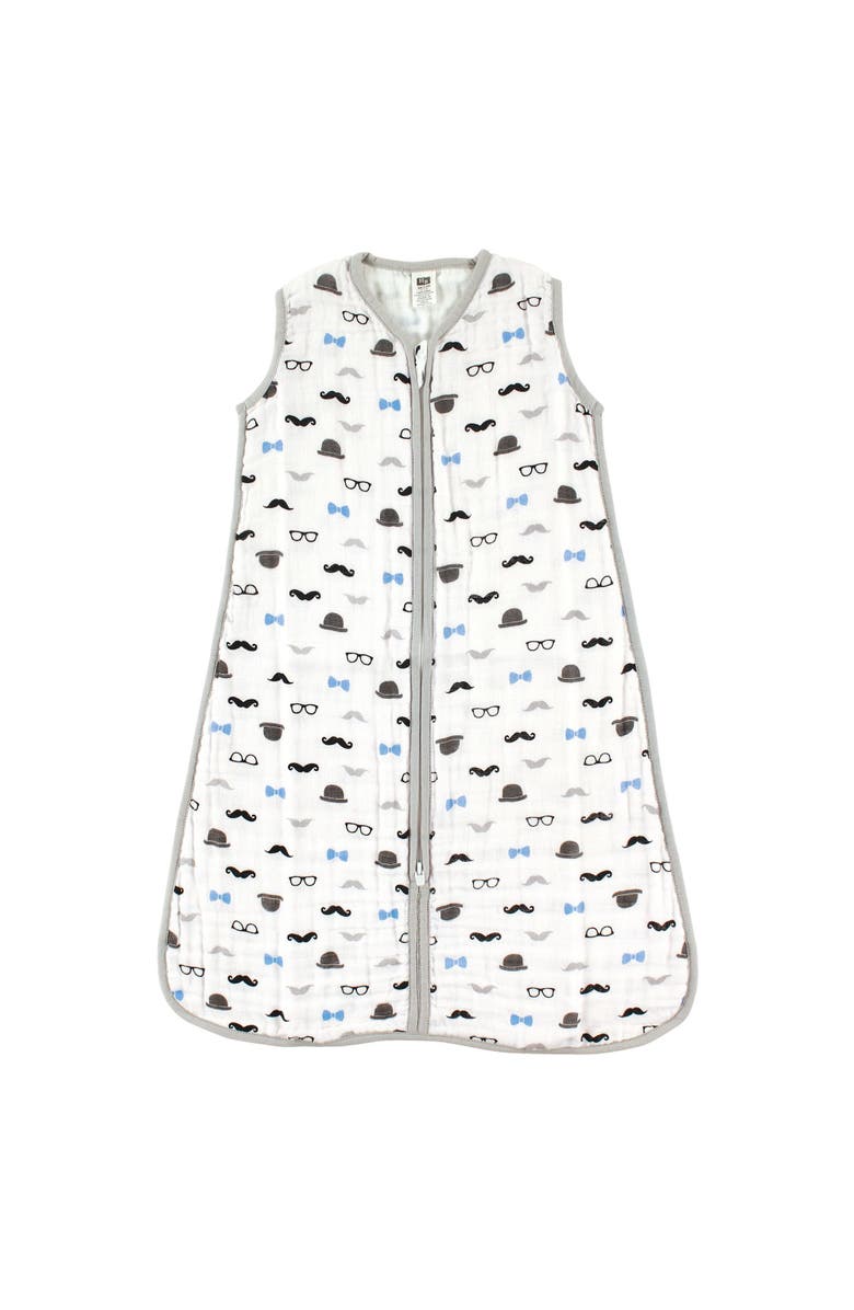 Hudson Baby Sleeveless Muslin Cotton Wearable Sleeping Bag, Main, color, Perfect Gentlemen