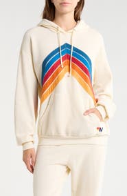 Aviator Nation Mountain Stitch Chevron Hoodie