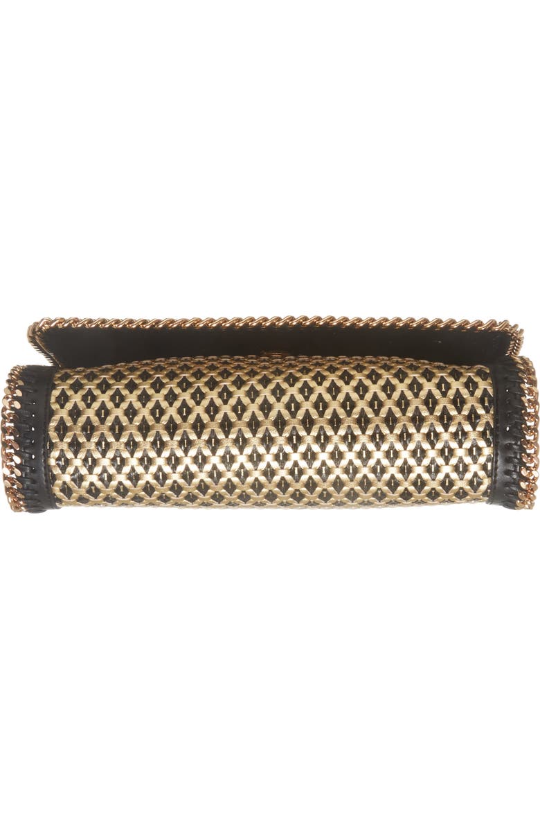 Stella McCartney Woven Faux Leather Flap Shoulder Bag, Alternate, color,