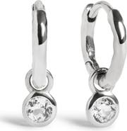 Monica Vinader Birthstone Huggie Hoop Earrings