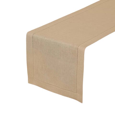 Linen Table Runner - Classic Hemstitch